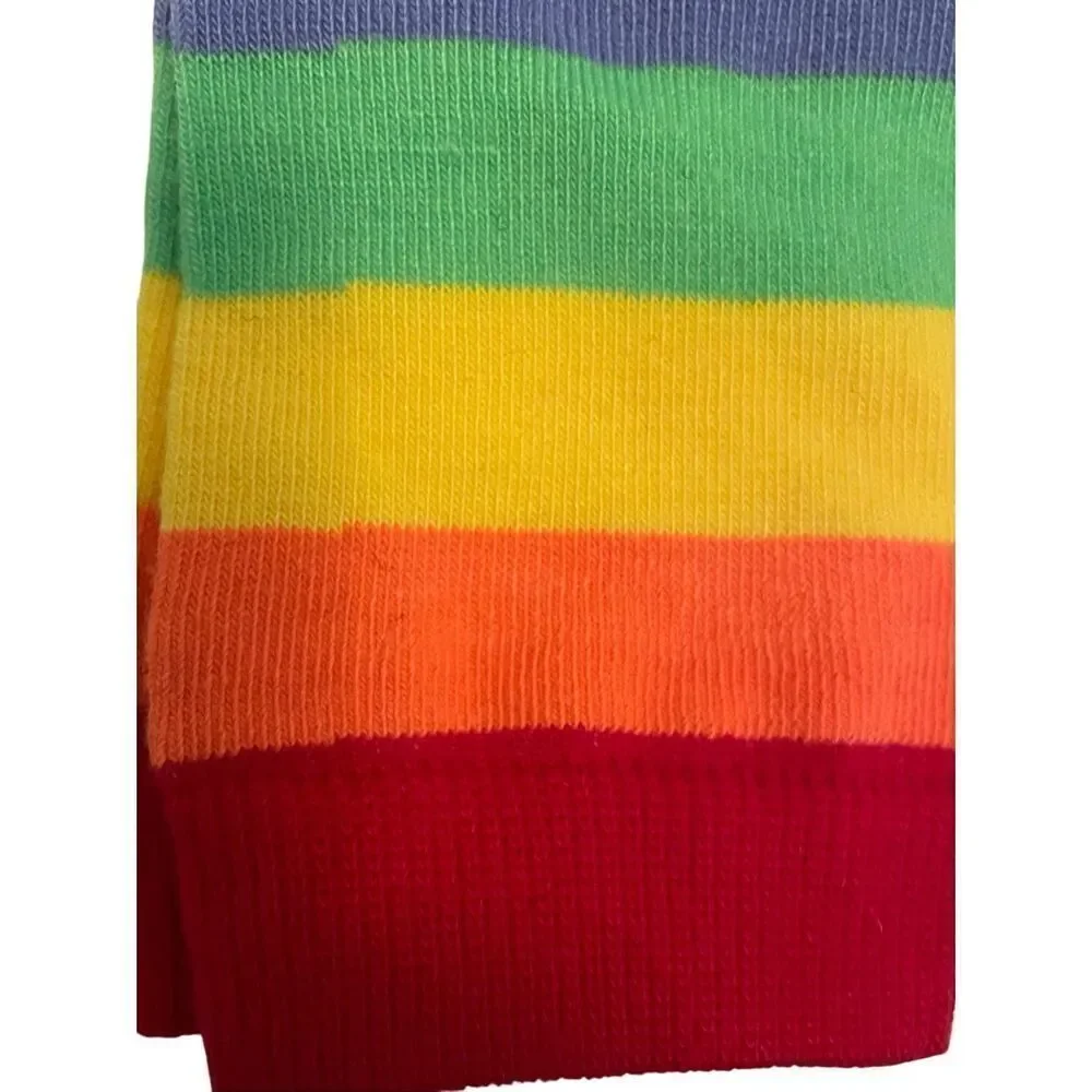 Leg Life Rainbow Striped Over the Knee Socks Size 4–10